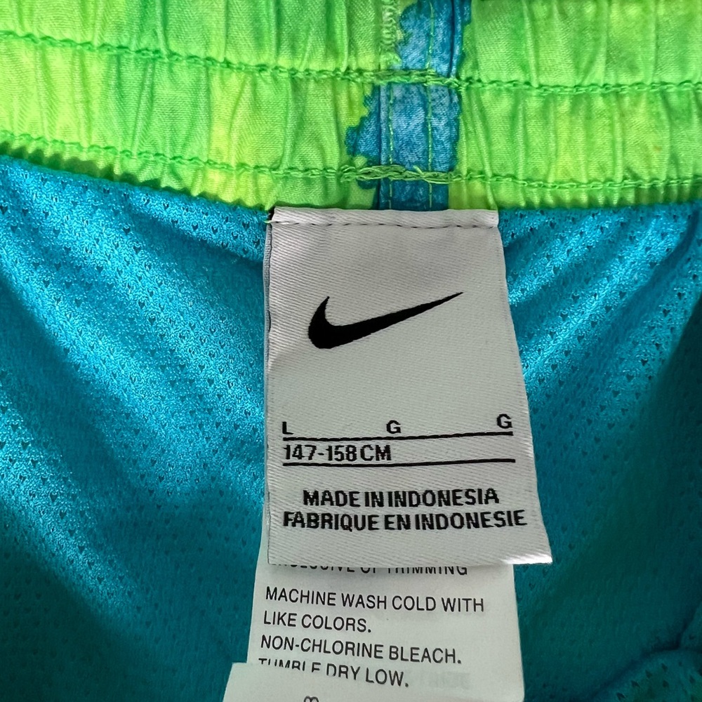 Nike Green and Blue Swim Shorts - Picture 2 of 3